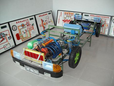 這是一款最常用的汽車教具模型(透明整車模型)